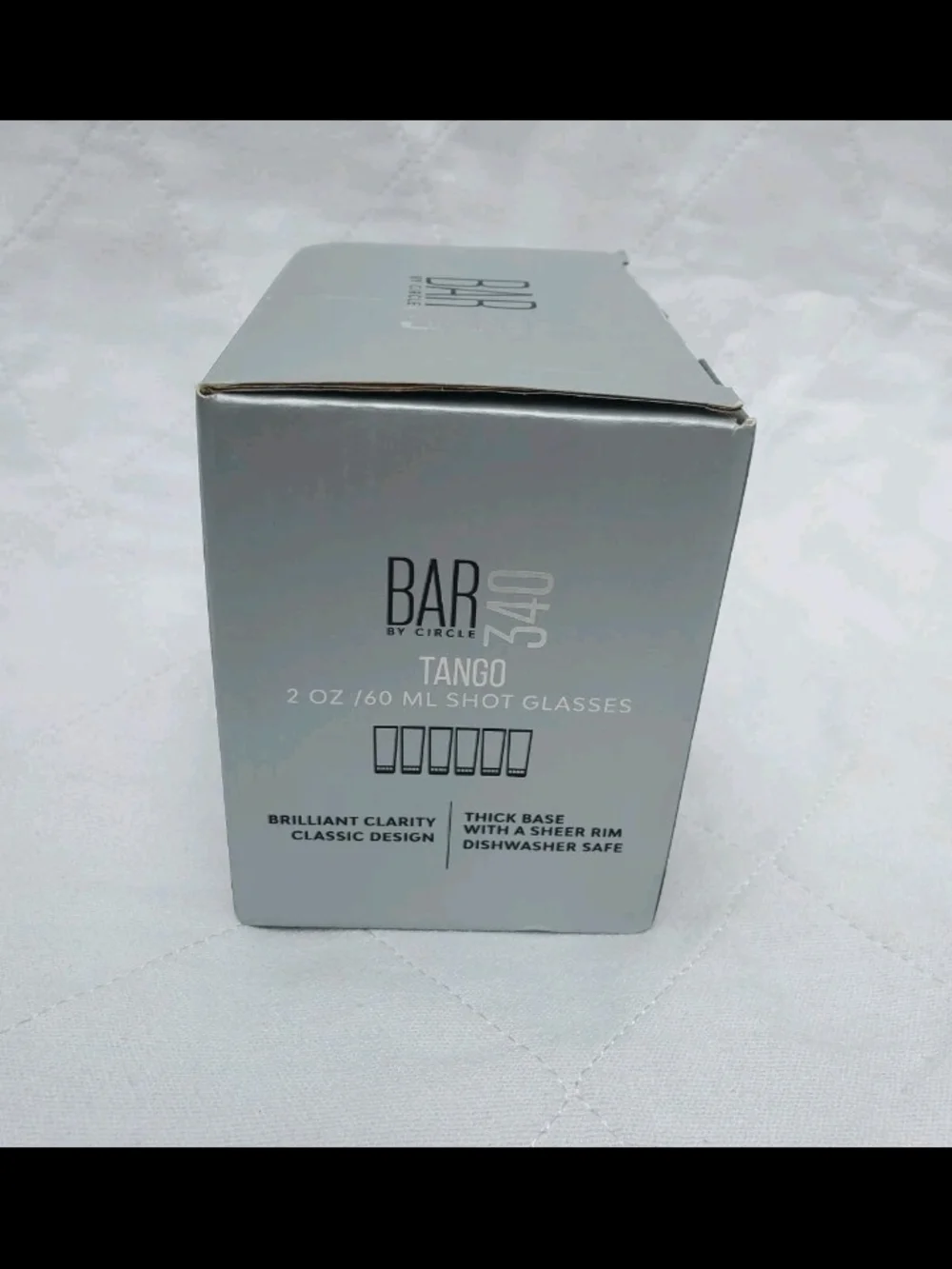 Bar III Gray Box Tango 2 oz Shot Glasses - Set of 6